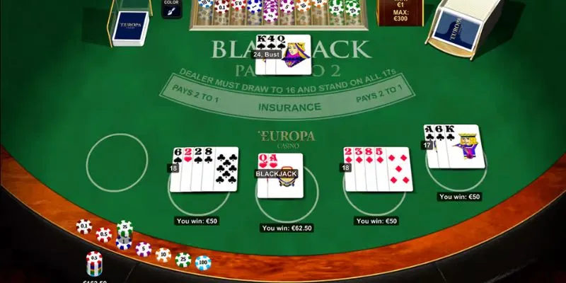 Hướng dẫn cược blackjack dễ hiểu 