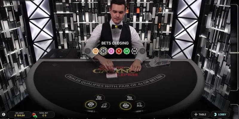 Khám phá các tính năng nổi bật của Live Dealer Poker