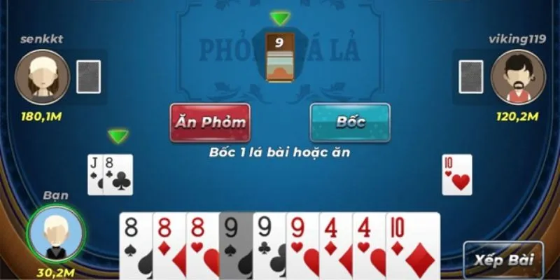 Kể tên các loại bài phỏm phổ biến 